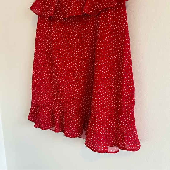 NWT Superdown Revolve Mercy Polka Dot Dress Red Size Small - Picture 11 of 16